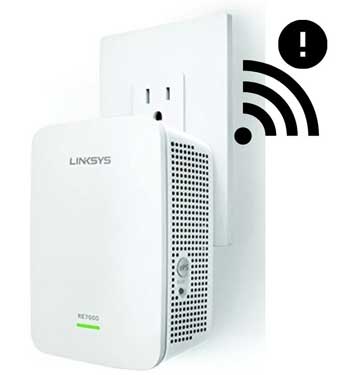 linksys extender not connecting