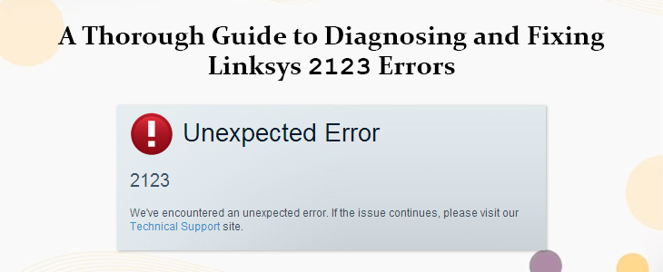 linksys 2123 errors
